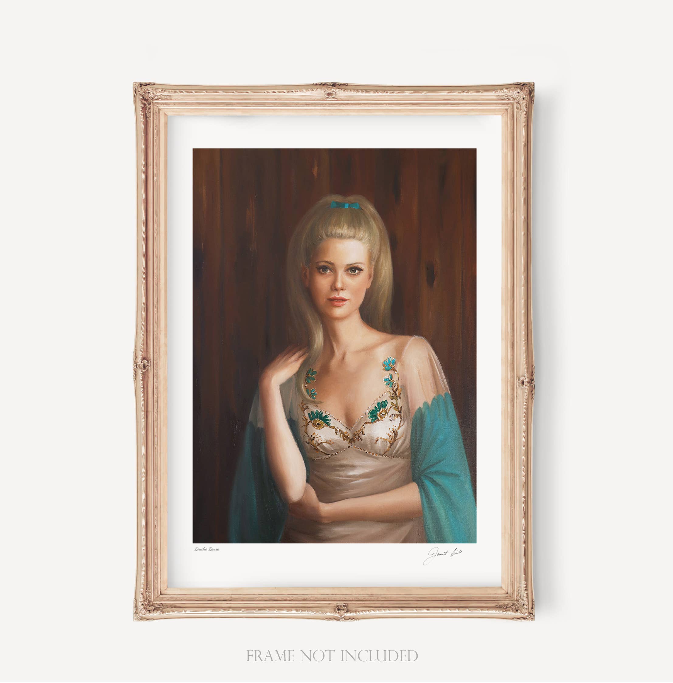 Louche Laura Portrait Art Print Louche Laura Portrait Art Print